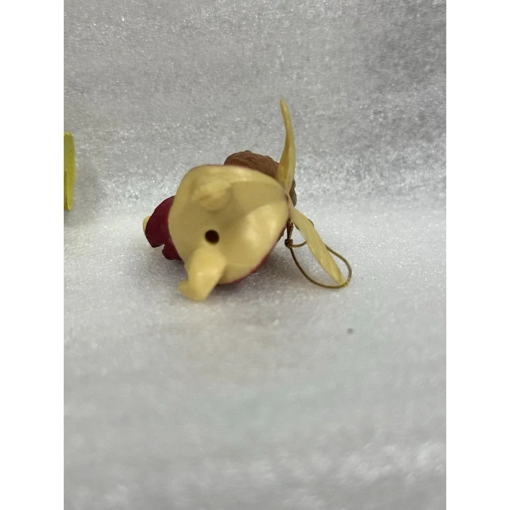 Christmas Vintage Ornaments Lot Of 3 Mouse‎ Gnome And Angel Old And Collectible